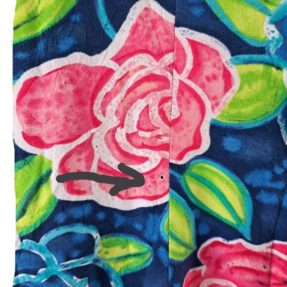 JAMS WORLD Vintage 80s 90s Bright Floral Rose Print Dress Sleeveless - Picture 9 of 9